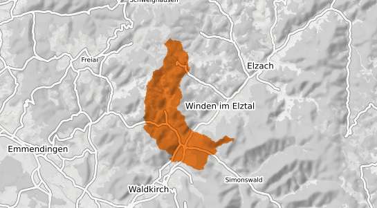 Mietspiegelkarte Gutach im Breisgau